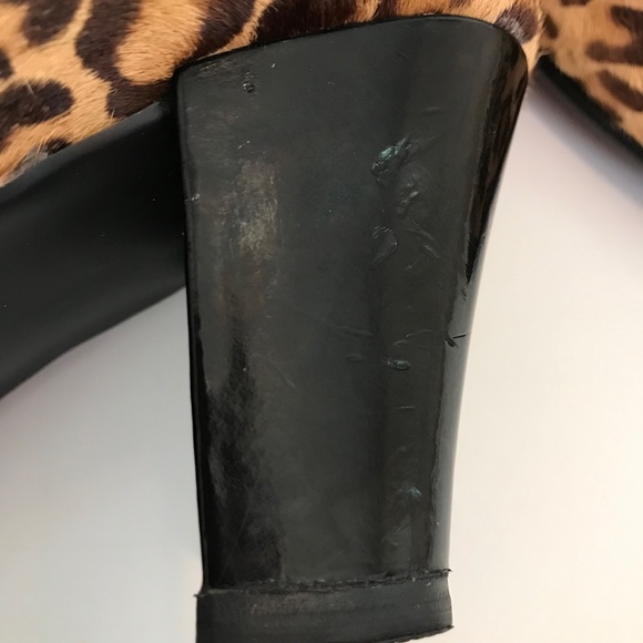 AEROSOLES Leopard Calf Hair Ankle Boots Booties Patrole Car Women’s Size 8.5 - Picture 11 of 16